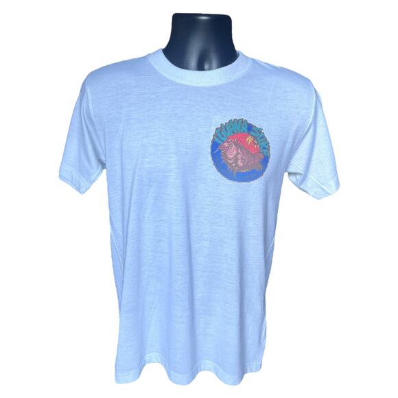 Iguana Surf Vintage Graphic Tee Shirt Black Surf Beach 90s Retro Style - Picture 1 of 5